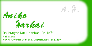 aniko harkai business card